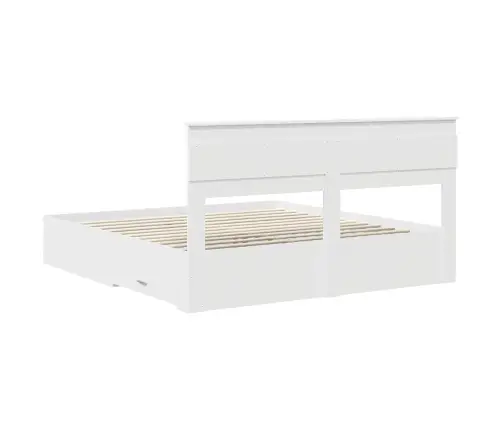 Gultas Rāmis Ar Atvilktni Ar Galvas Klāju Inženierijas Koks Vidaxl