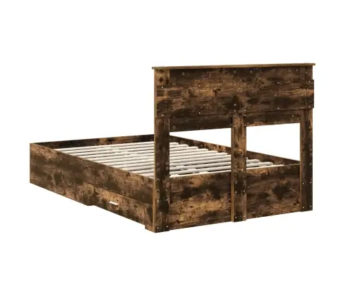 Gultas Rāmis Ar Atvilktni Ar Galvas Klāju Inženierijas Koks Vidaxl