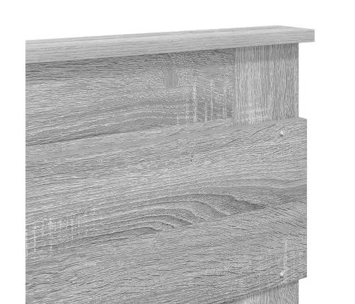 Voodi Raam Peaga Sahtliga Hall Sonoma 135 X 190 Cm Tehispuit