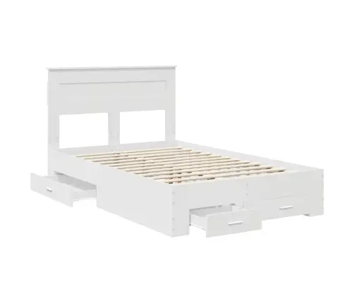 Voodi Raam Sahtliga Peaga Ladustamisega Tehispuit