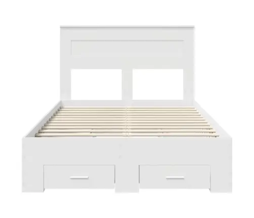 Voodi Raam Sahtliga Peaga Ladustamisega Tehispuit