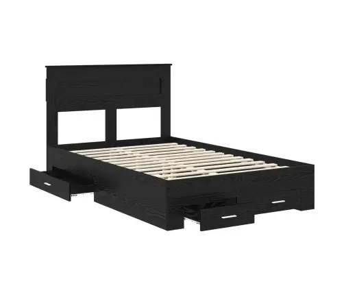 Lovos Rėmas Juodas Ąžuolas 120 X 190 Cm Apdirbta Mediena