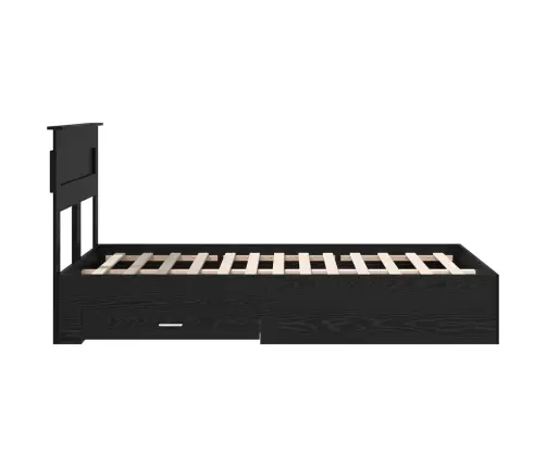 Lovos Rėmas Juodas Ąžuolas 120 X 190 Cm Apdirbta Mediena