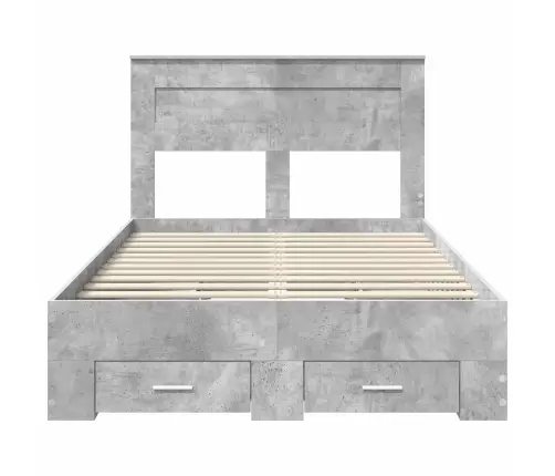 Gultas Rāmis Ar Atvilktni Ar Galvas Klāju Inženierijas Koks Vidaxl