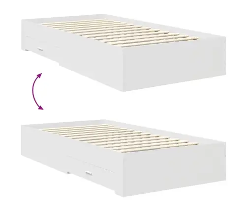 Lovos Rėmas Su Stalčių Su Galvūgalio Apdirbta Mediena