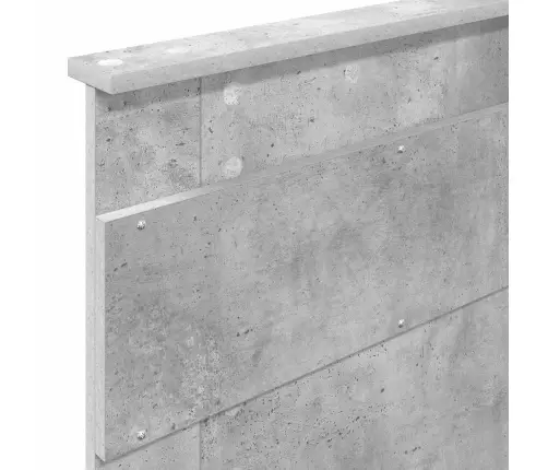 Voodi Raam Peaga Sahtliga Betoonhall 100 X 200 Cm Tehispuit