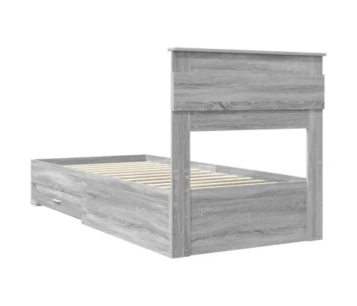 Voodi Raam Sahtliga Peaga Ladustamisega Tehispuit