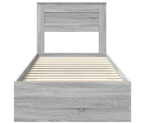 Voodi Raam Sahtliga Peaga Ladustamisega Tehispuit