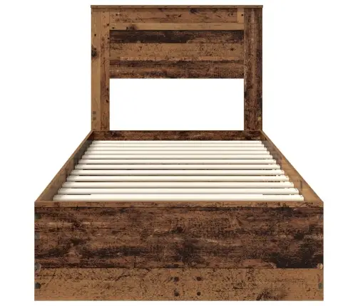 Voodi Raam Sahtliga Peaga Ladustamisega Tehispuit