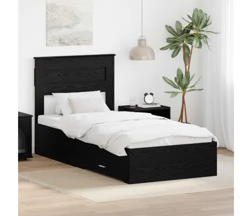 Lovos Rėmas Su Stalčių Su Galvūgalio Apdirbta Mediena