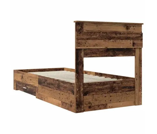 Lovos Rėmas Su Stalčių Su Galvūgalio Apdirbta Mediena