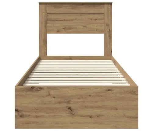 Gultas Rāmis Ar Atvilktni Ar Galvas Klāju Inženierijas Koks Vidaxl