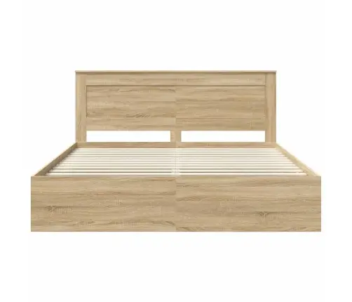 Gultas Rāmis Sonoma 200 X 200 Cm Ciets Priedes Koks Vidaxl