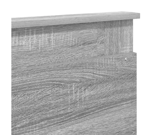 Lovos Rėmas Pilkas Sonoma 200 X 200 Cm Kietos Pušies Mediena