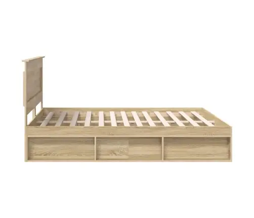 Gultas Rāmis Sonoma 180 X 200 Cm Ciets Priedes Koks Vidaxl