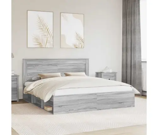 Voodi Raam Peaga Hall Sonoma 180 X 200 Cm Tahke Mänd