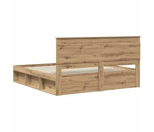 Voodi Raam Peaga Artisani Tamme 180 X 200 Cm Tahke Mänd