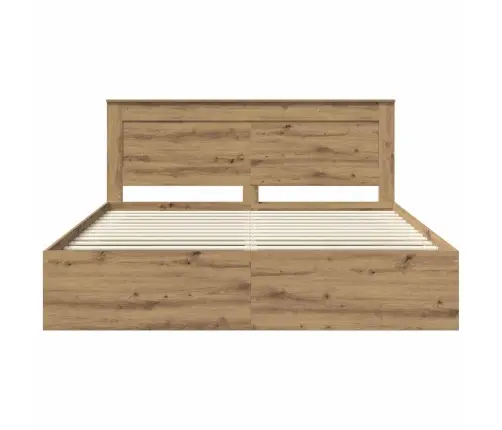 Voodi Raam Peaga Artisani Tamme 180 X 200 Cm Tahke Mänd