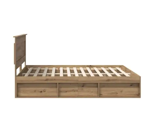 Voodi Raam Peaga Artisani Tamme 180 X 200 Cm Tahke Mänd