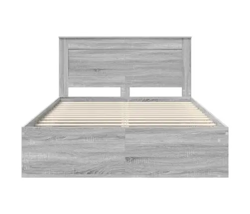 Voodi Raam Peaga Hall Sonoma 160 X 200 Cm Tahke Mänd