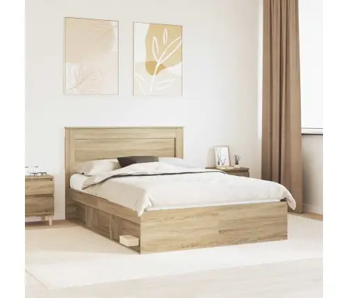 Lovos Rėmas Sonoma 140 X 190 Cm Kietos Pušies Mediena