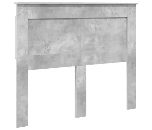 Gultas Rāmis Betona Pelēks 135 X 190 Cm Ciets Priedes Koks Vidaxl