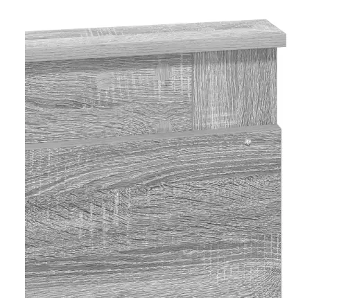 Gultas Rāmis Pelēks Sonoma 120 X 190 Cm Ciets Priedes Koks Vidaxl