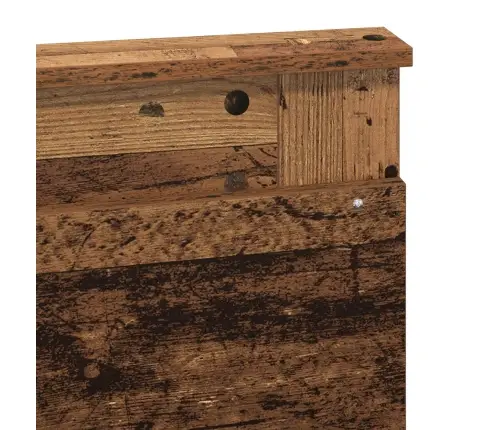 Gultas Rāmis Vecs Koks 120 X 190 Cm Ciets Priedes Koks Vidaxl