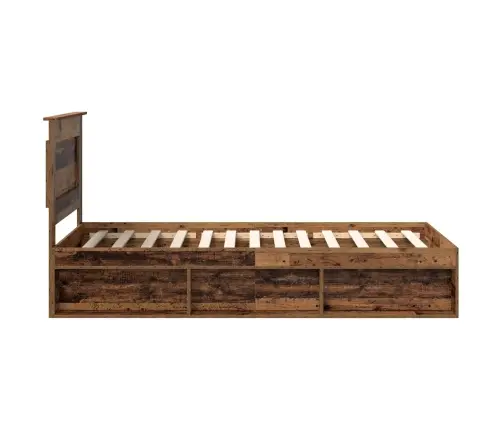 Gultas Rāmis Vecs Koks 90 X 190 Cm Ciets Priedes Koks Vidaxl