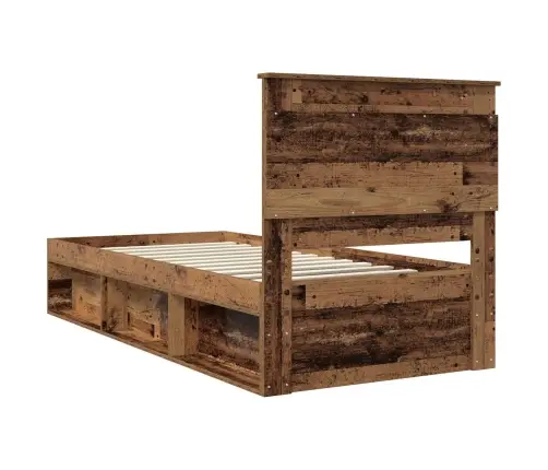 Gultas Rāmis Vecs Koks 75 X 190 Cm Ciets Priedes Koks Vidaxl