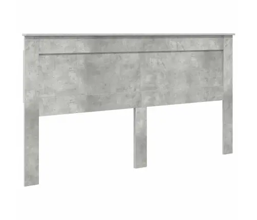 Gultas Rāmis Betona Pelēks 200 X 200 Cm Inženieru Koks Vidaxl