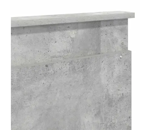 Gultas Rāmis Betona Pelēks 180 X 200 Cm Inženieru Koks Vidaxl