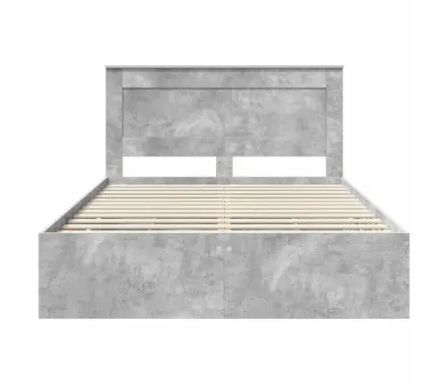 Voodi Raam Sahtliga Peaga Betoonhall 160 X 200 Cm Inseneripuit