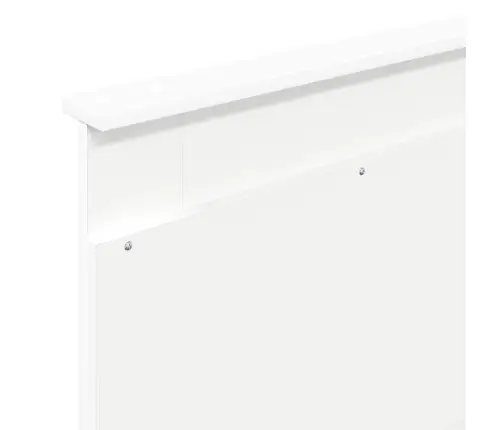 Voodi Raam Sahtliga Peaga Valge 100 X 200 Cm Inseneripuit