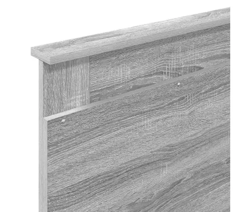 Gultas Rāmis Pelēks Sonoma 90 X 200 Cm Inženieru Koks Vidaxl