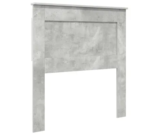 Gultas Rāmis Betona Pelēks 75 X 190 Cm Inženieru Koks Vidaxl