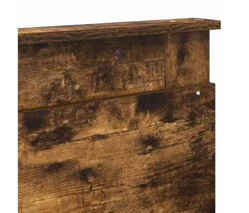 Glabāšanas Gulta Dūmaka Ozols 180 X 200 Cm Inženierijas Koks Vidaxl