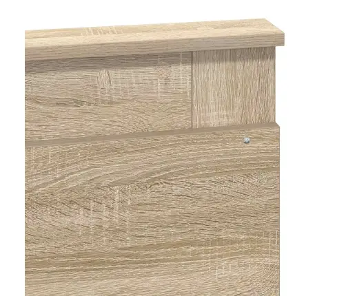 Glabāšanas Gulta Sonoma Ozols 135 X 190 Cm Inženierijas Koks Vidaxl