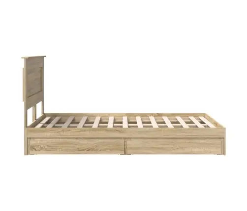 Saugos Lova Sonoma Ąžuolas 120 X 200 Cm Apdirbta Mediena