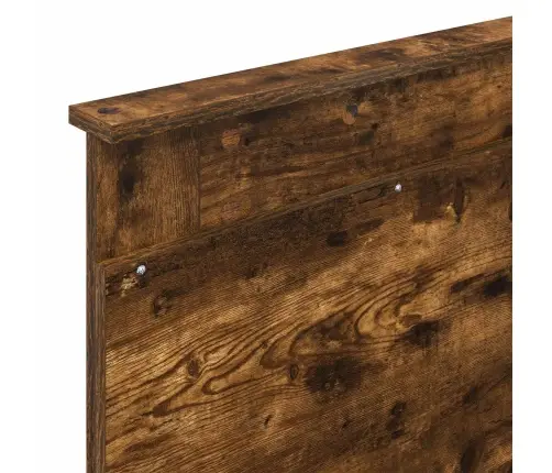 Gultas Rāmis Dūmaka Ozols 75 X 190 Cm Inženierijas Koks Vidaxl