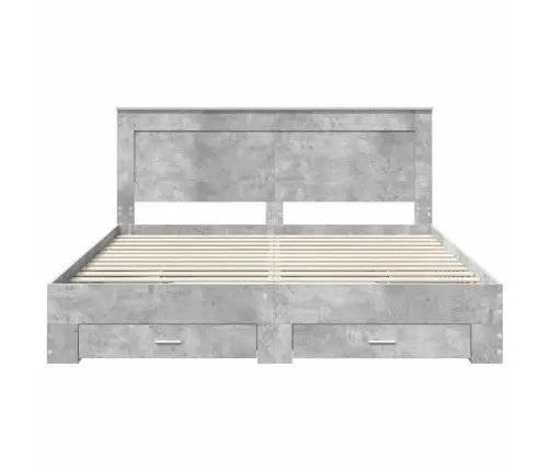 Voodi Raam Sahtliga Peaga Ladustamisega Tehispuit