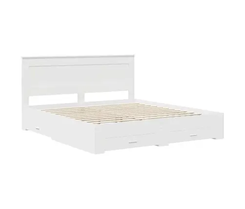 Gultas Rāmis Ar Atvilktni Ar Galvas Klāju Inženierijas Koks Vidaxl