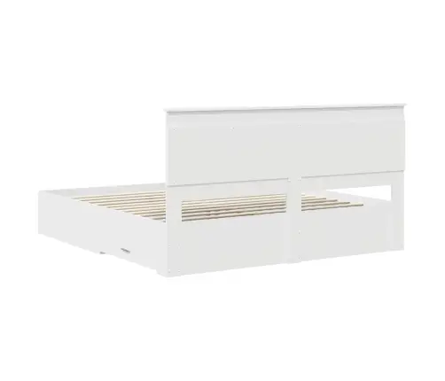 Gultas Rāmis Ar Atvilktni Ar Galvas Klāju Inženierijas Koks Vidaxl