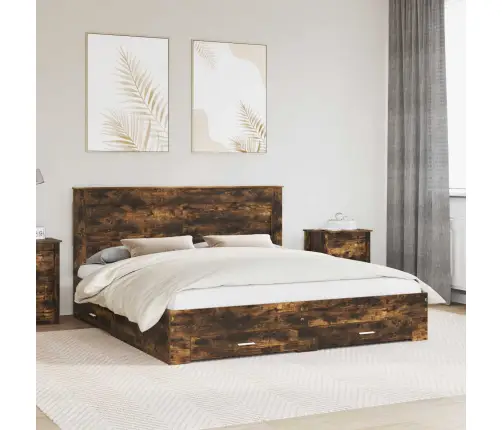 Lovos Rėmas Su Stalčių Su Galvūgalio Apdirbta Mediena