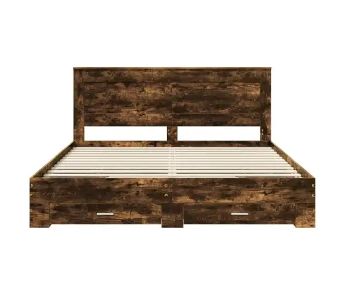 Lovos Rėmas Su Stalčių Su Galvūgalio Apdirbta Mediena