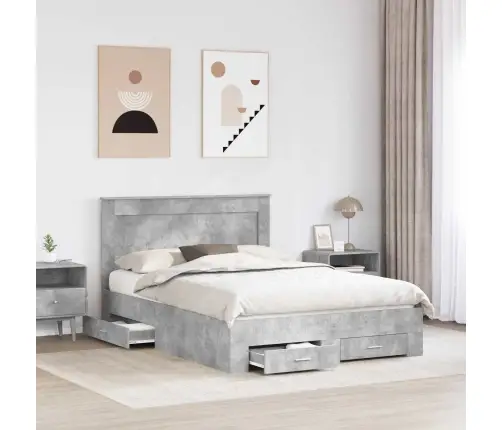 Gultas Rāmis Ar Atvilktni Ar Galvas Klāju Inženierijas Koks Vidaxl