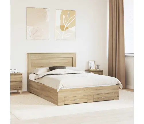 Lovos Rėmas Su Stalčių Su Galvūgalio Apdirbta Mediena