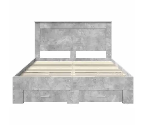 Gultas Rāmis Ar Atvilktni Ar Galvas Klāju Inženierijas Koks Vidaxl