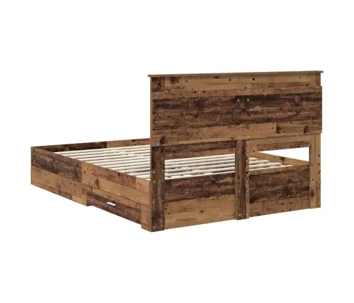 Lovos Rėmas Su Stalčių Su Galvūgalio Apdirbta Mediena