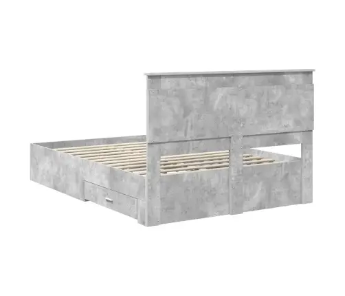 Voodi Raam Sahtliga Peaga Ladustamisega Tehispuit